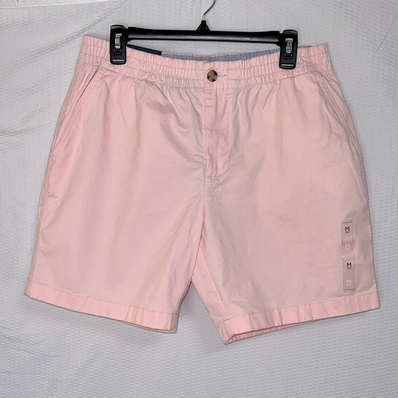 Tommy Hilfiger Men”s THFLEX Light Pink Elastic Waist 7 Inch Shorts - Sz Med, NWT - Picture 2 of 13